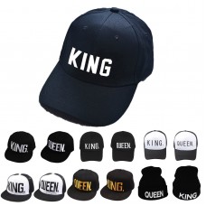 Hombre&apos;s Mujer&apos;s Hip Hop Caps Baseball King Queen Cap Couple Lovers Snapback Hat US  eb-49072283
